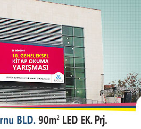 90 m2 Zeytinburnu Belediyesi Kültür Ve Sanat Merkezi Dış Mekan Led Ekran Projesi